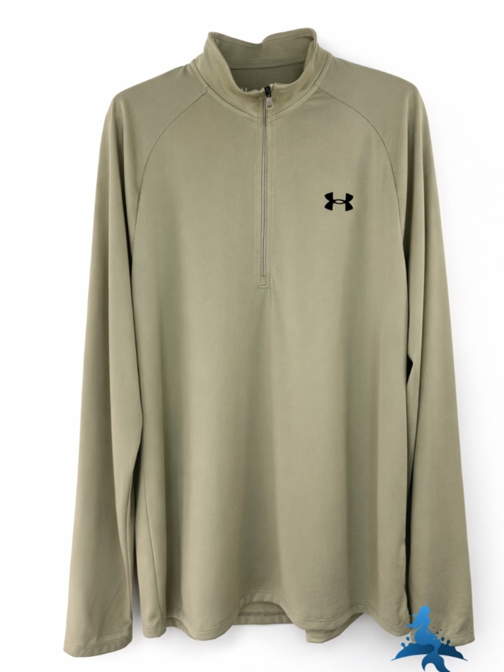 1294 NWT Under Armour UA Tech 2.0 1/2 Zip Pullover - Large - Khaki Tan
